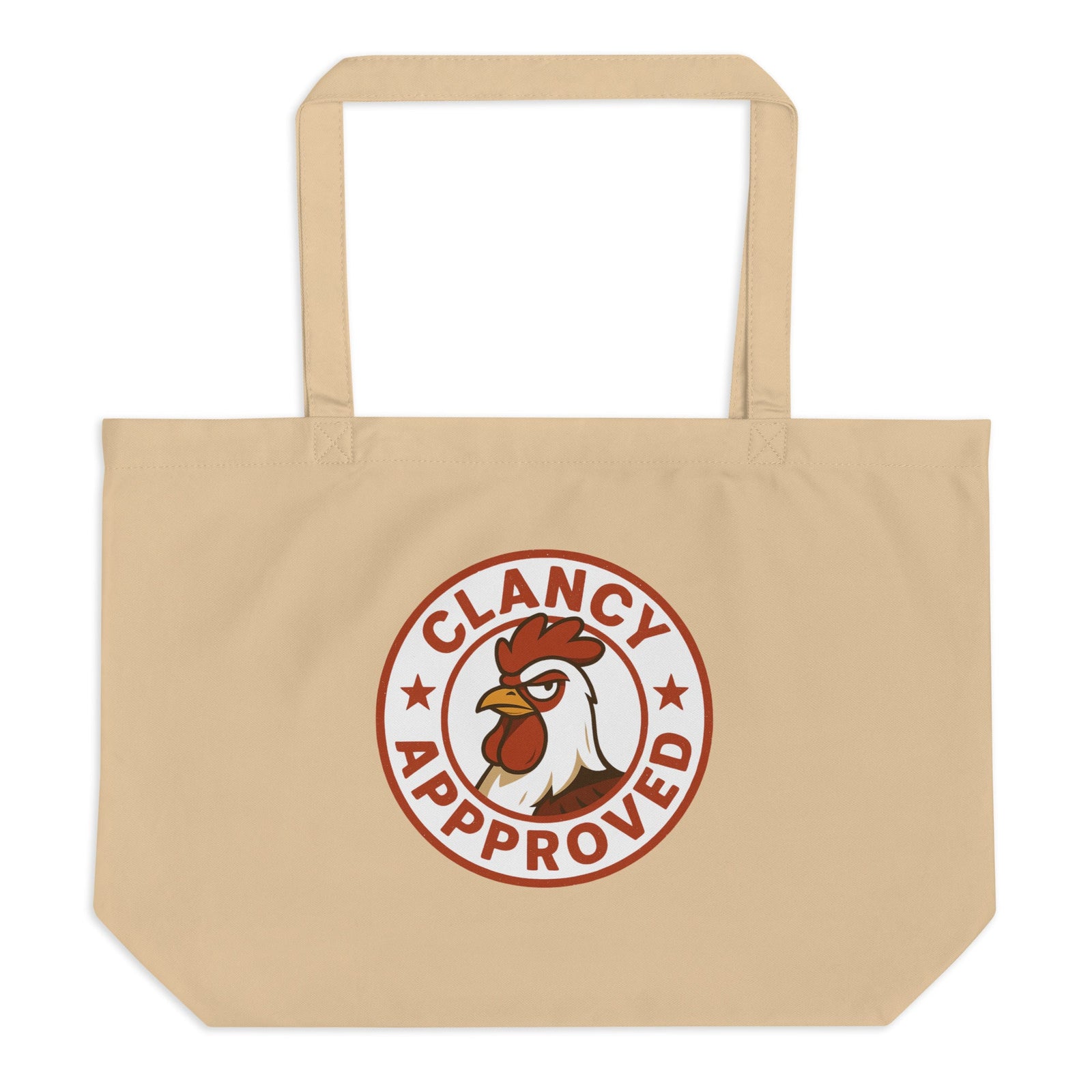 Clancy Approved Large Eco Tote - Cluck It All Farms