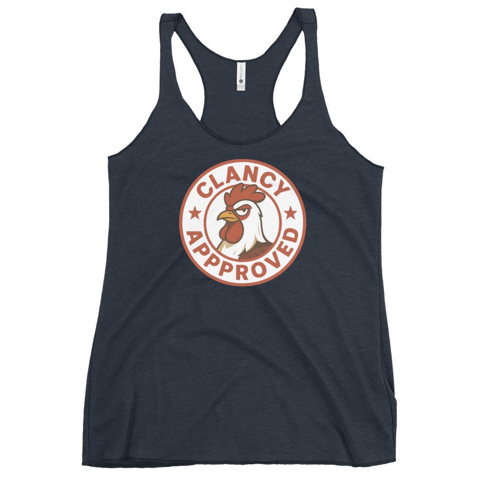Clancy Approved Women's Racerback Tank - Cluck It All Farms