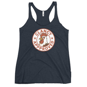Clancy Approved Women's Racerback Tank - Cluck It All Farms