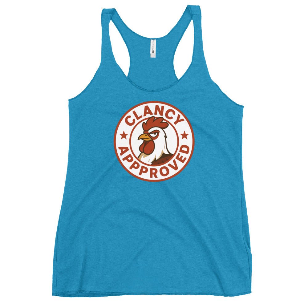 Clancy Approved Women's Racerback Tank - Cluck It All Farms