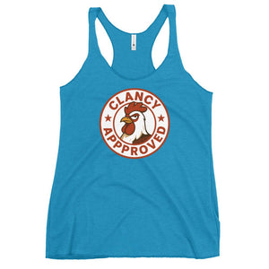 Clancy Approved Women's Racerback Tank - Cluck It All Farms