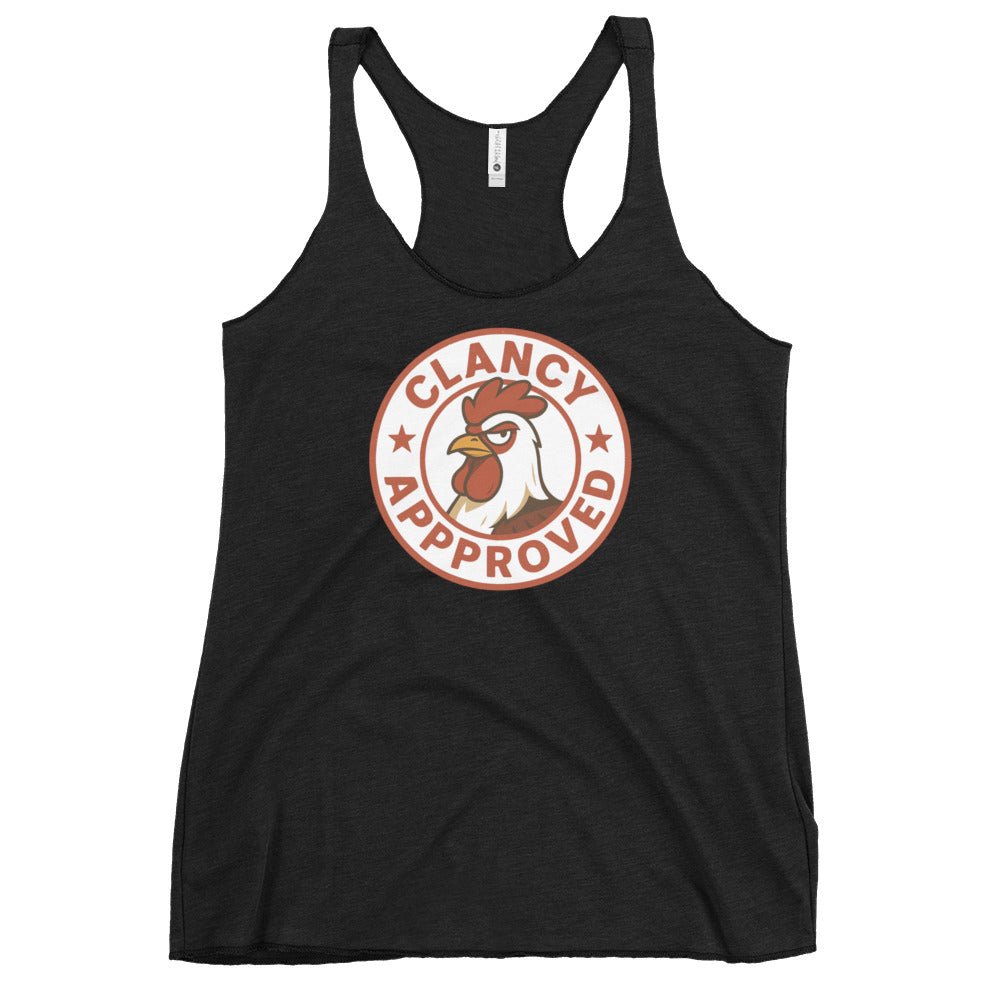 Clancy Approved Women's Racerback Tank - Cluck It All Farms
