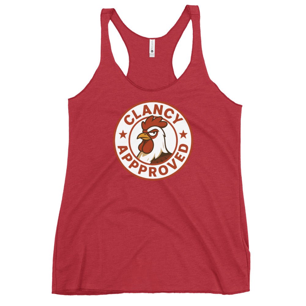 Clancy Approved Women's Racerback Tank - Cluck It All Farms