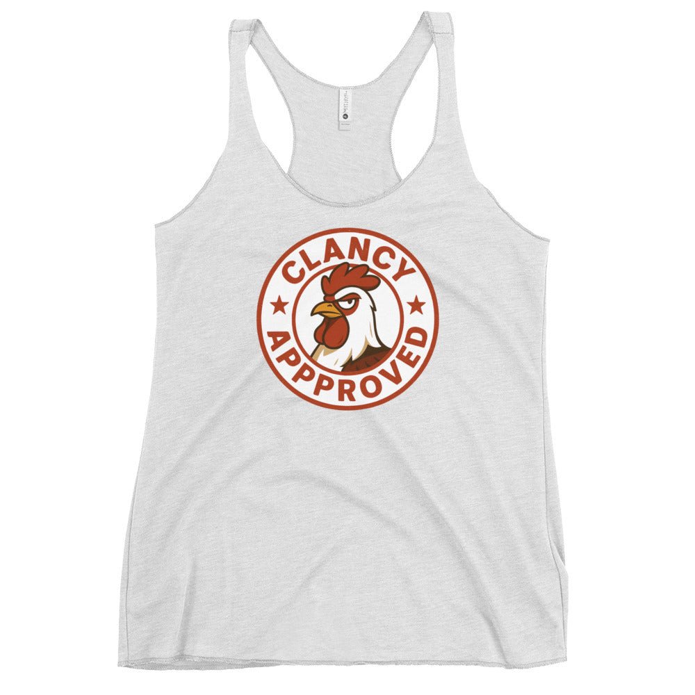 Clancy Approved Women's Racerback Tank - Cluck It All Farms