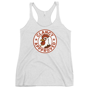 Clancy Approved Women's Racerback Tank - Cluck It All Farms