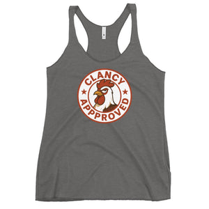 Clancy Approved Women's Racerback Tank - Cluck It All Farms