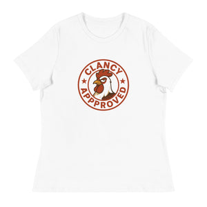 Clancy Approved Women's Relaxed T-Shirt - Cluck It All Farms