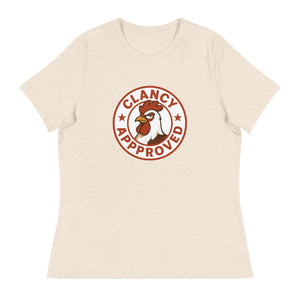 Clancy Approved Women's Relaxed T-Shirt - Cluck It All Farms