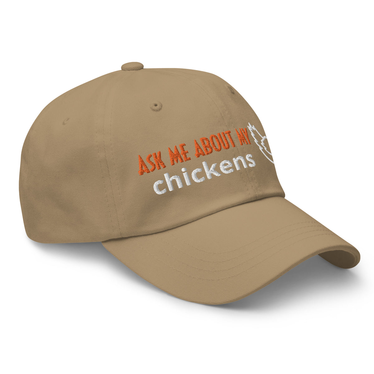 Ask Me About My Chickens Dad Hat