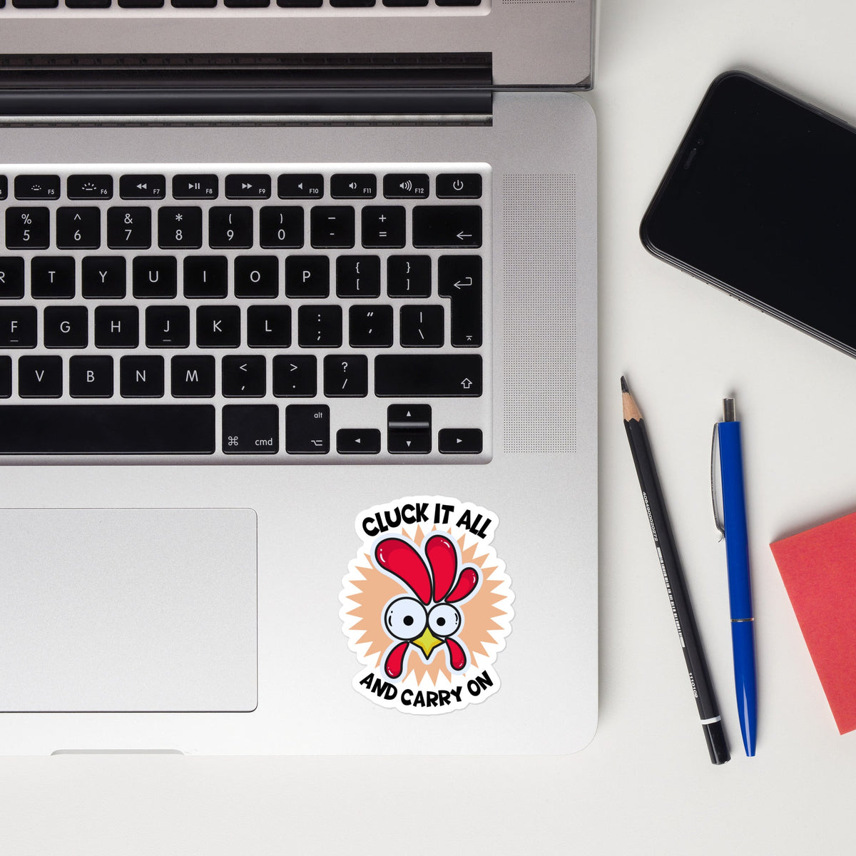 Cluck It All &amp; Carry On Sticker - Cluck It All Farms