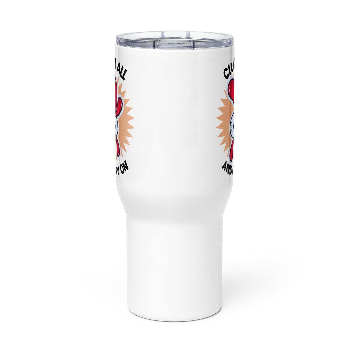 Cluck It All &amp; Carry On Travel Mug with Handle - Cluck It All Farms