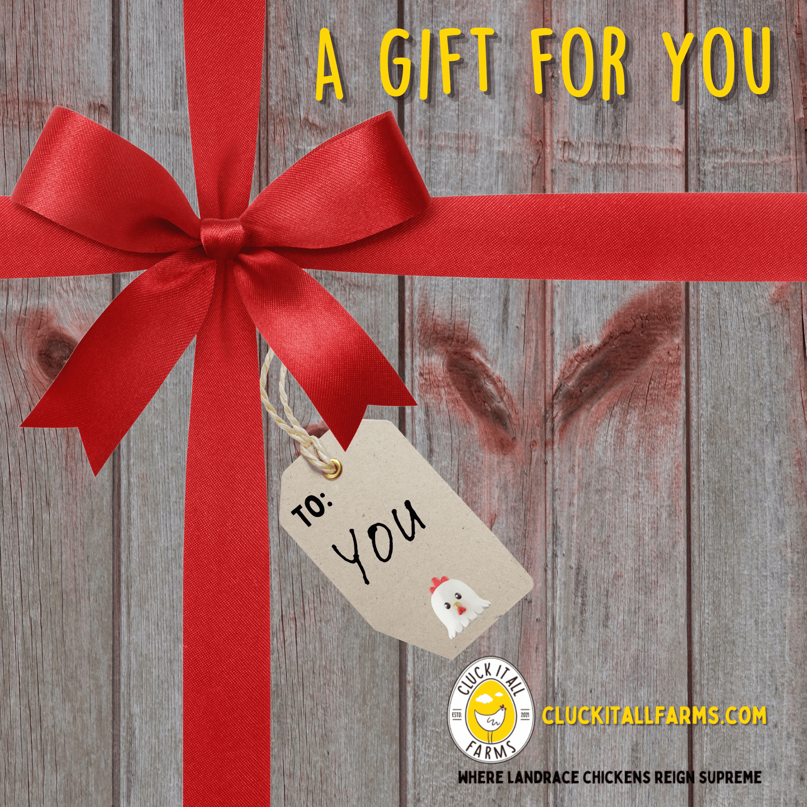 Cluck It All Farms Digital Gift Card - Cluck It All Farms