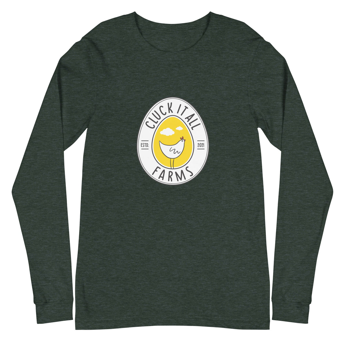 Cluck It All Farms Logo Unisex Long Sleeve Tee - Cluck It All Farms