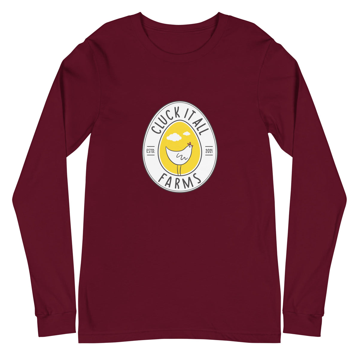 Cluck It All Farms Logo Unisex Long Sleeve Tee - Cluck It All Farms