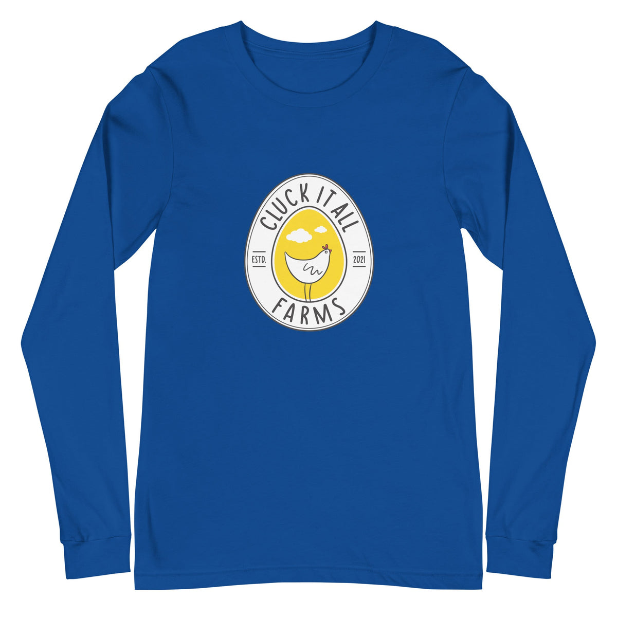 Cluck It All Farms Logo Unisex Long Sleeve Tee - Cluck It All Farms