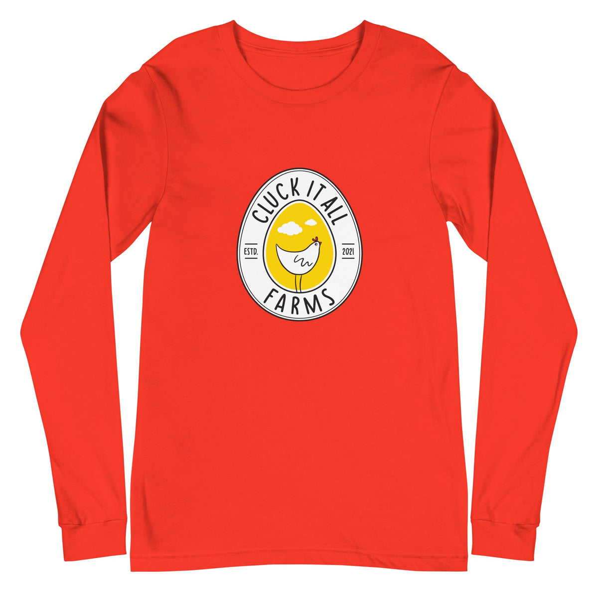 Cluck It All Farms Logo Unisex Long Sleeve Tee - Cluck It All Farms