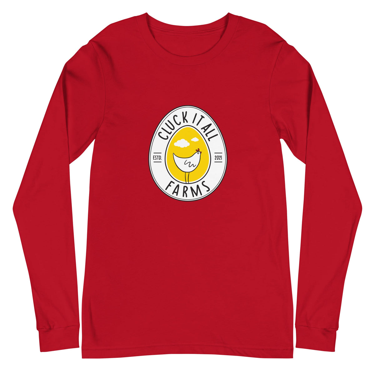 Cluck It All Farms Logo Unisex Long Sleeve Tee - Cluck It All Farms