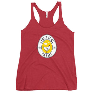 Cluck It All Farms Logo Women's Racerback Tank - Cluck It All Farms