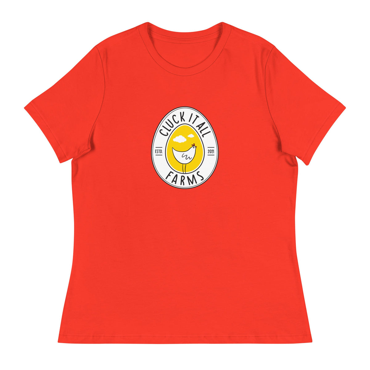 Cluck It All Farms Logo Women's Relaxed T-Shirt - Cluck It All Farms