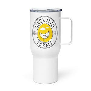 Cluck It All Farms Travel Mug With Handle - Cluck It All Farms