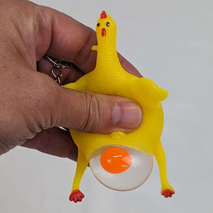 Cluck n' Squeeze Stress Ball Keychain - Cluck It All Farms