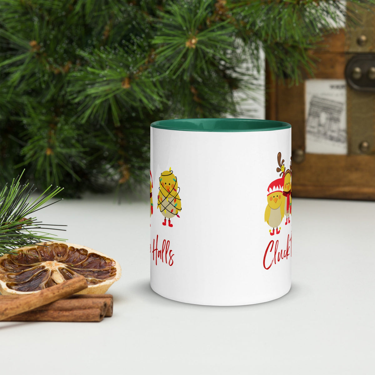 Cluck the Halls Colored Mug - Cluck It All Farms