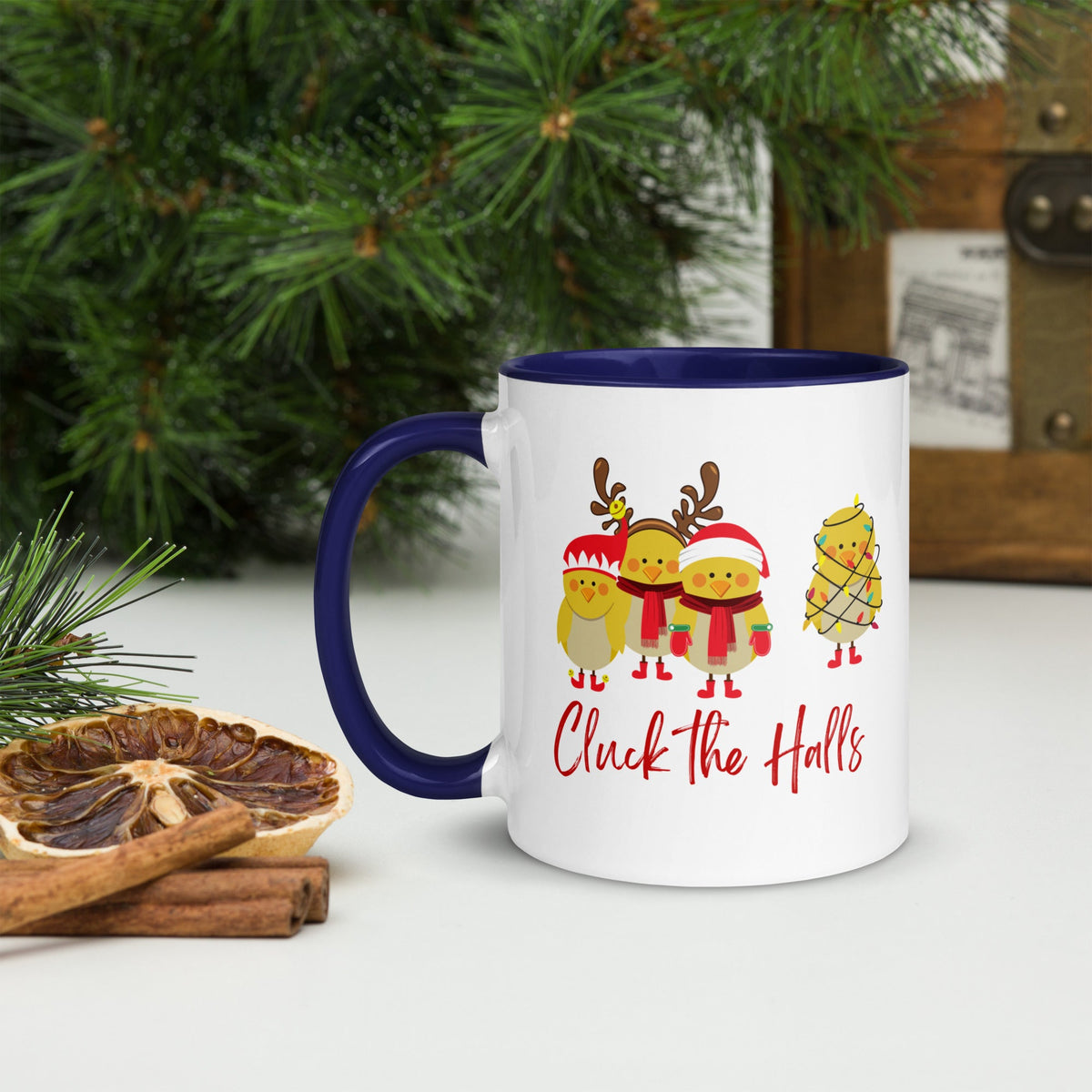 Cluck the Halls Colored Mug - Cluck It All Farms