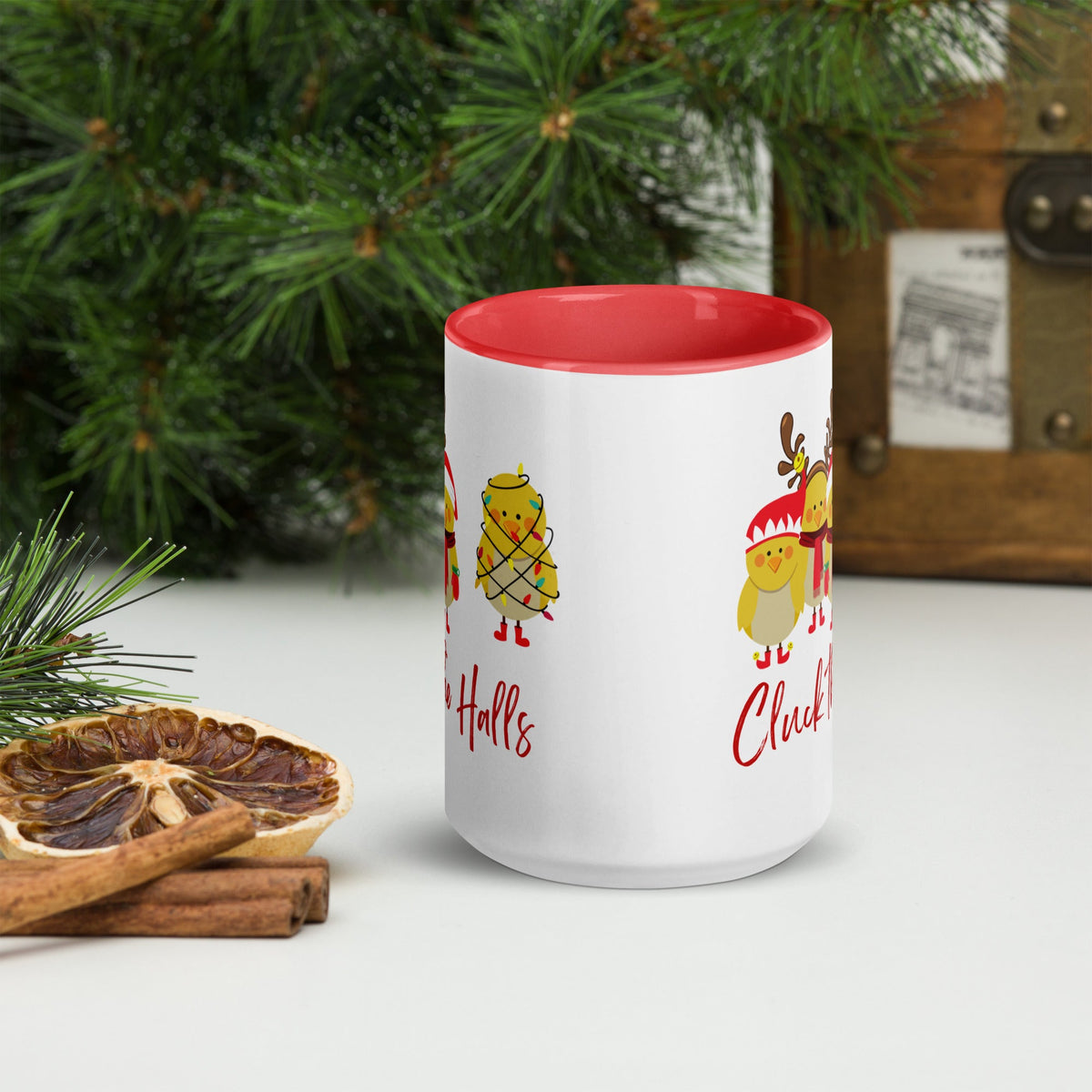 Cluck the Halls Colored Mug - Cluck It All Farms