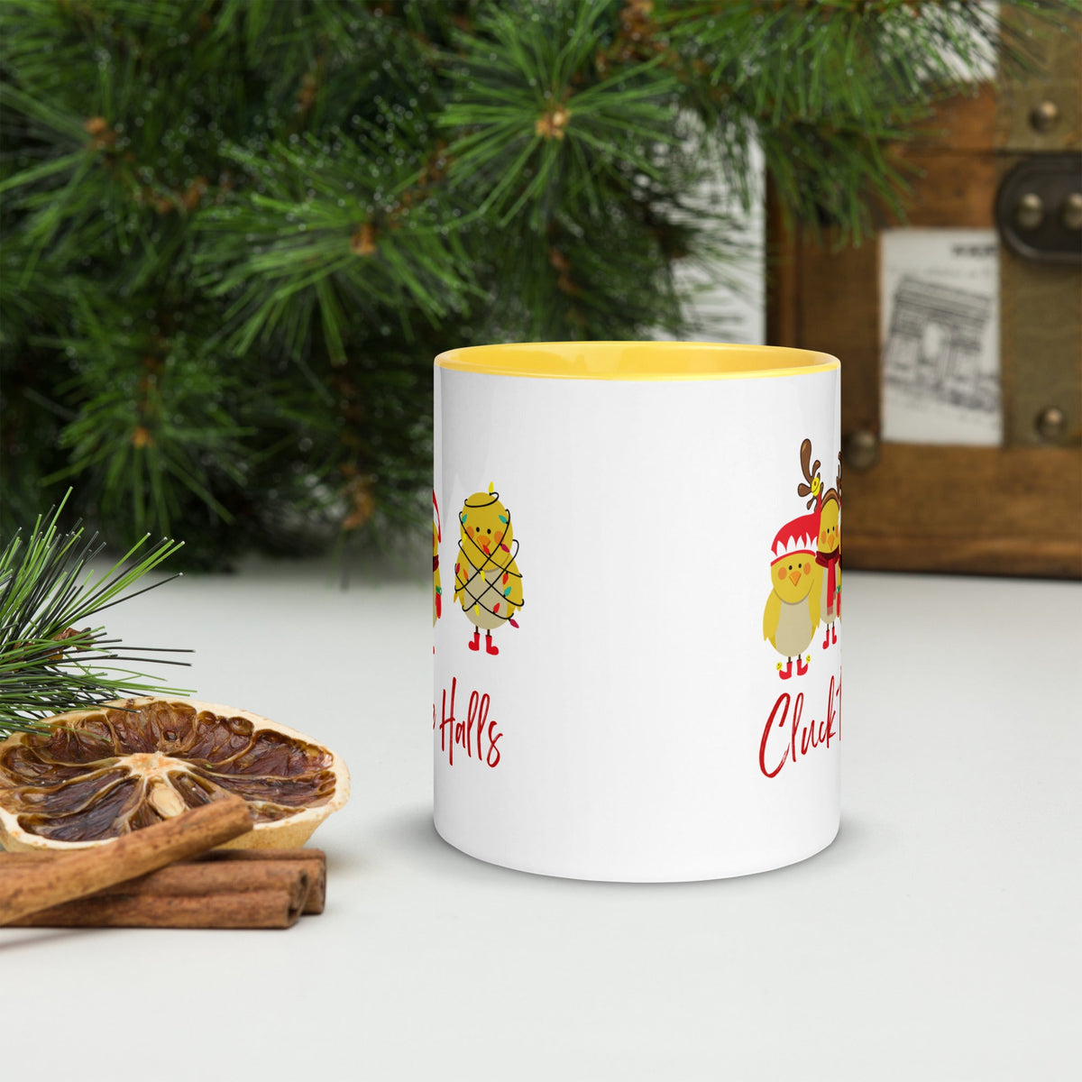 Cluck the Halls Colored Mug - Cluck It All Farms