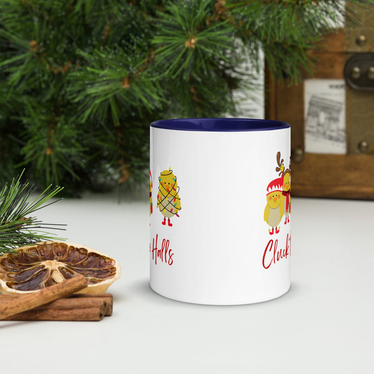 Cluck the Halls Colored Mug - Cluck It All Farms