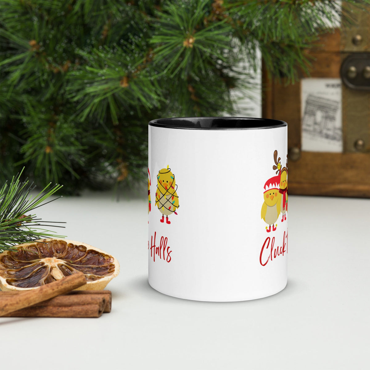 Cluck the Halls Colored Mug - Cluck It All Farms