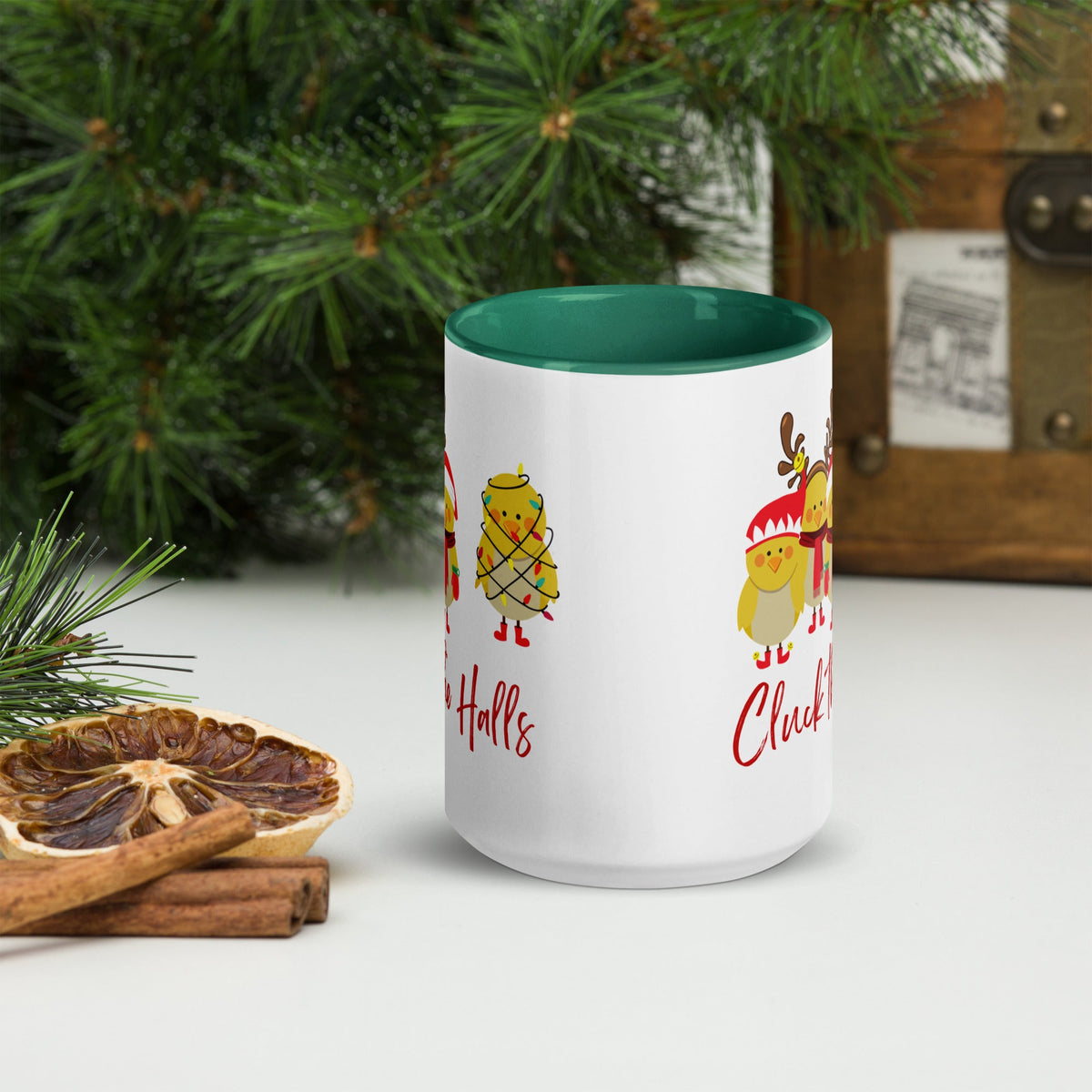 Cluck the Halls Colored Mug - Cluck It All Farms