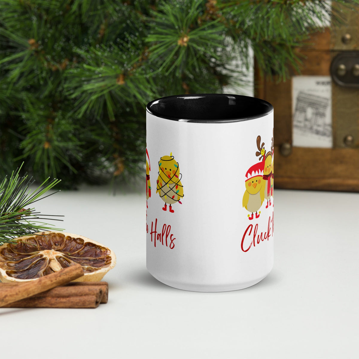 Cluck the Halls Colored Mug - Cluck It All Farms