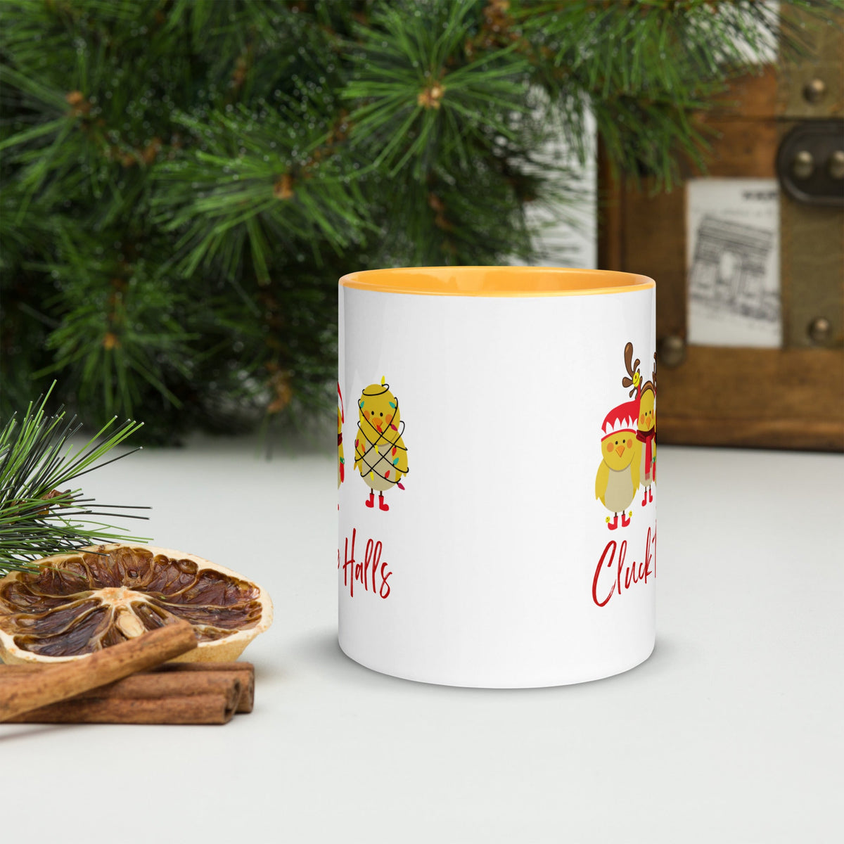 Cluck the Halls Colored Mug - Cluck It All Farms