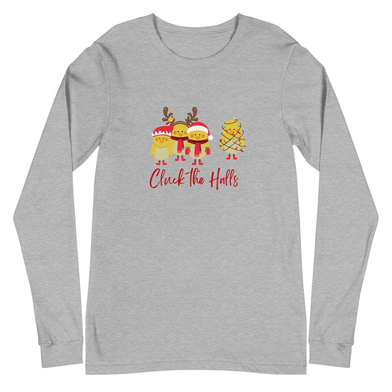 Cluck the Halls Unisex Long Sleeve Tee - Cluck It All Farms