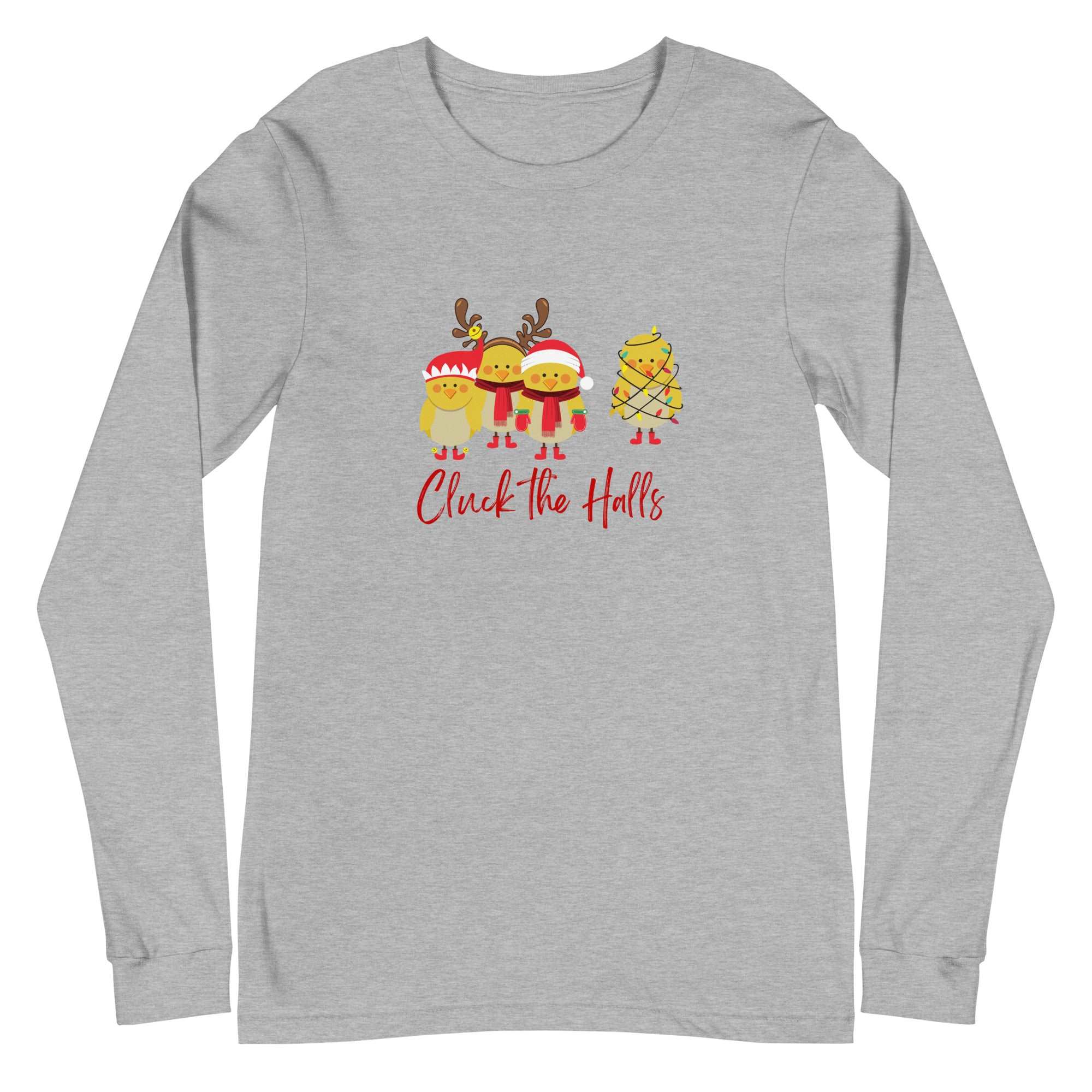 Cluck the Halls Unisex Long Sleeve Tee - Cluck It All Farms