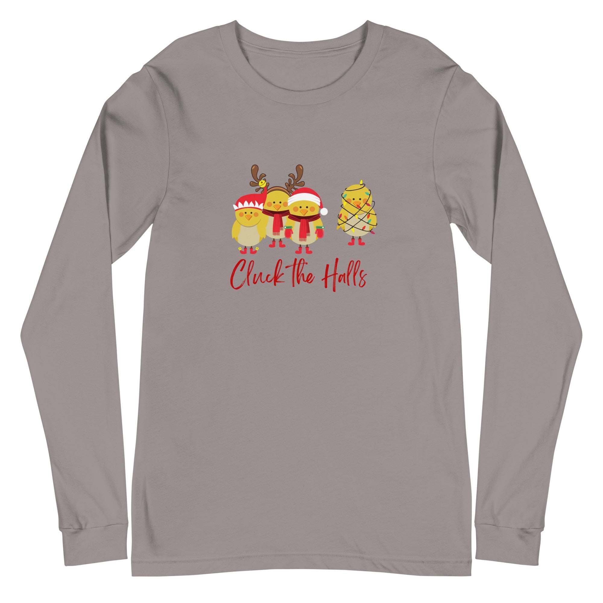 Cluck the Halls Unisex Long Sleeve Tee - Cluck It All Farms