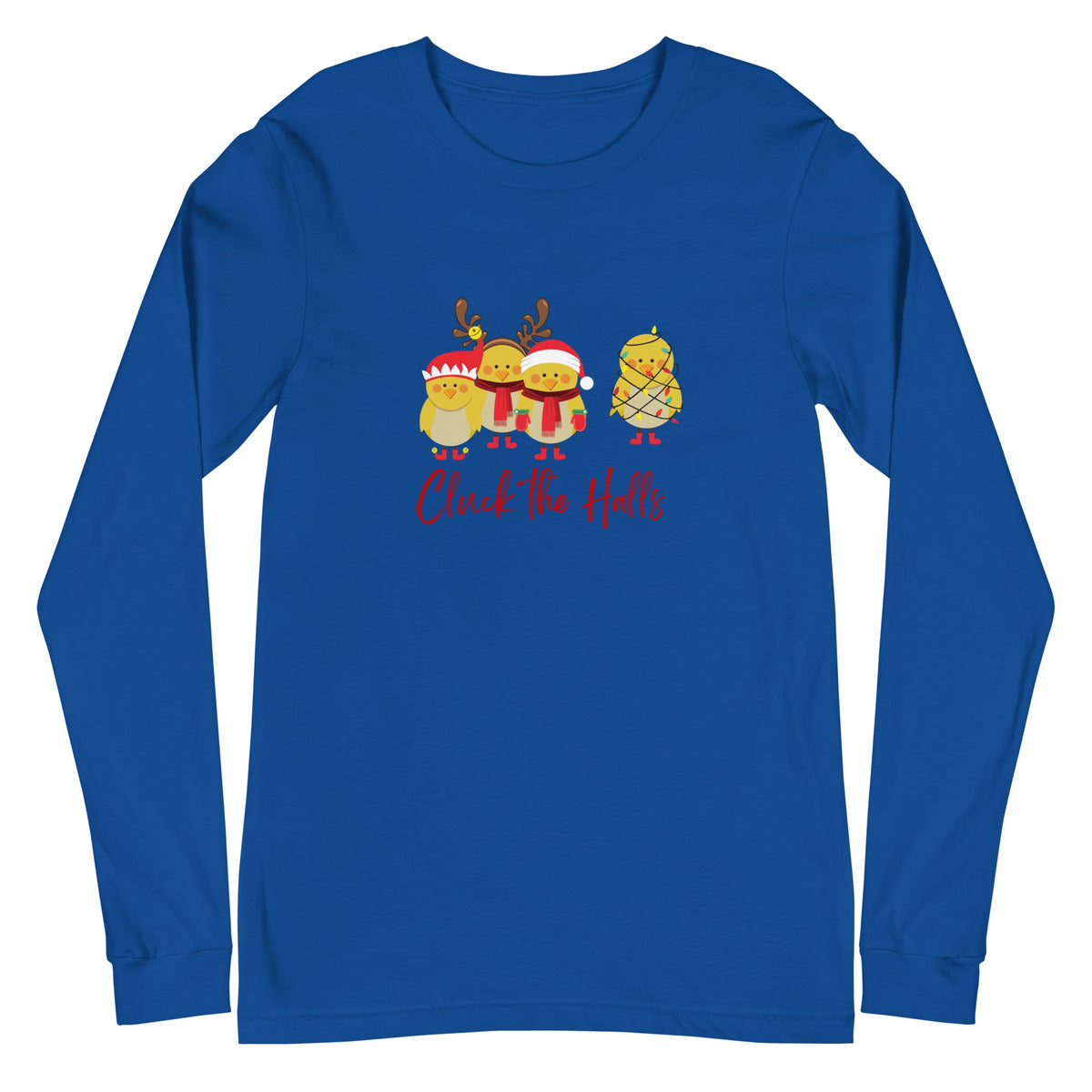 Cluck the Halls Unisex Long Sleeve Tee - Cluck It All Farms