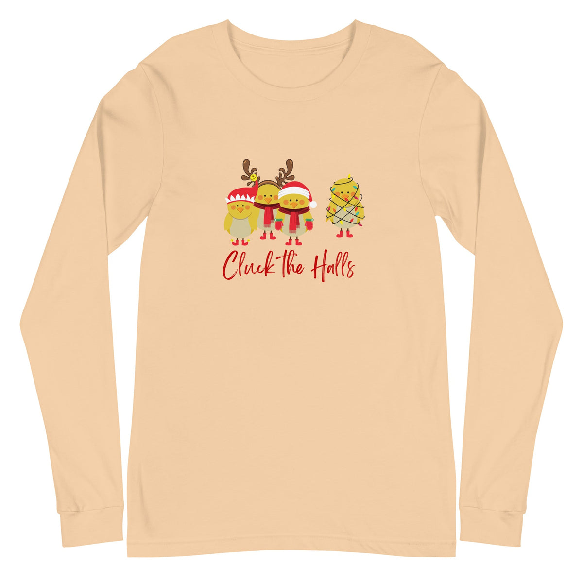 Cluck the Halls Unisex Long Sleeve Tee - Cluck It All Farms