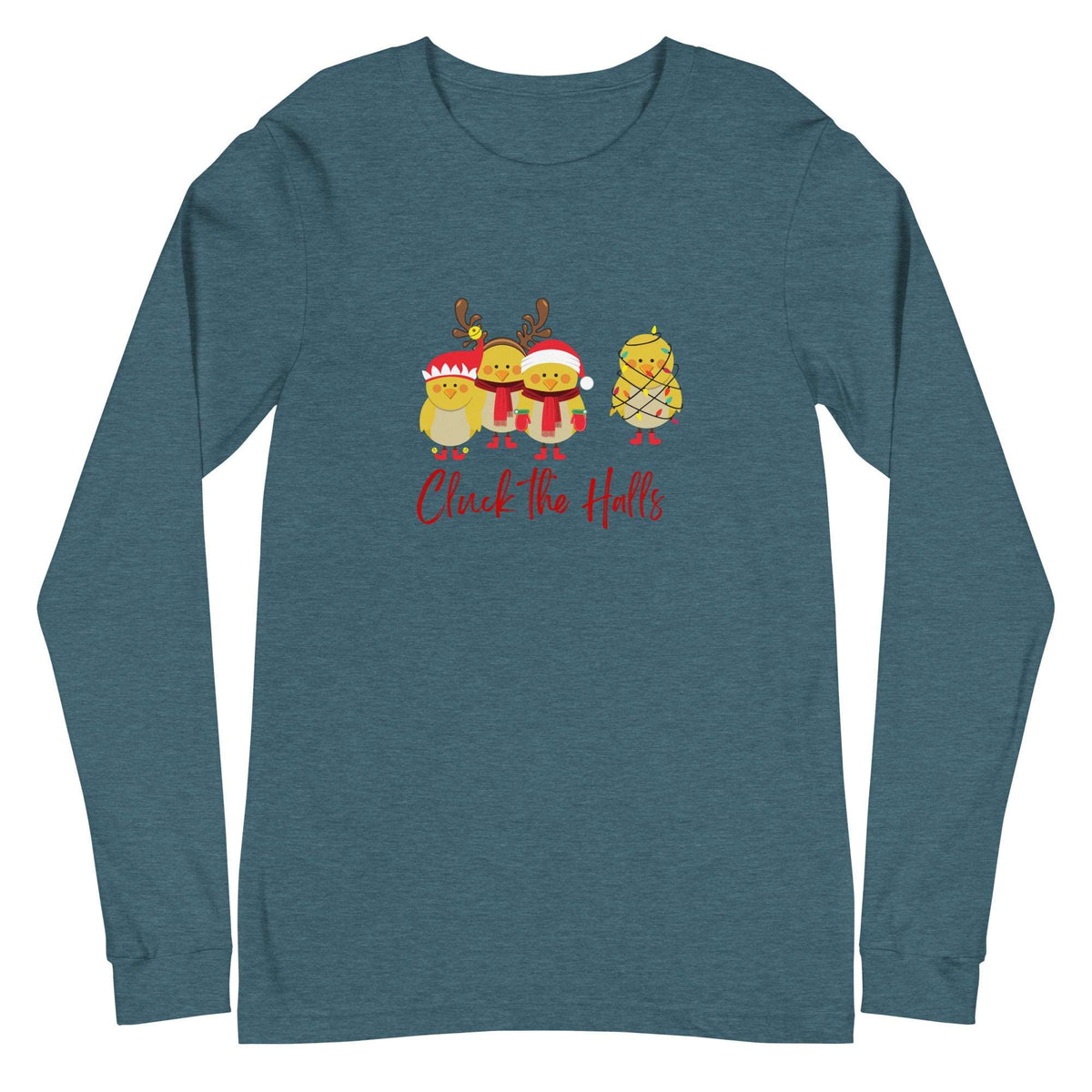Cluck the Halls Unisex Long Sleeve Tee - Cluck It All Farms