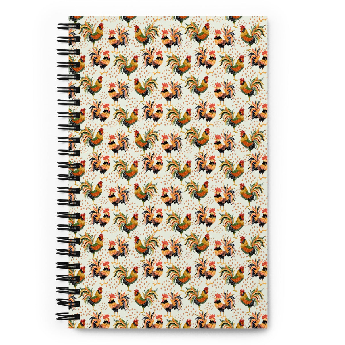 Colorful Roosters Spiral Notebook - Cluck It All Farms