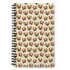 Colorful Roosters Spiral Notebook - Cluck It All Farms