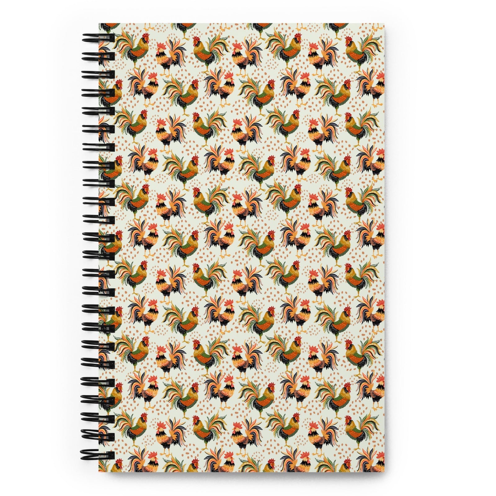 Colorful Roosters Spiral Notebook - Cluck It All Farms