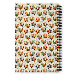 Colorful Roosters Spiral Notebook - Cluck It All Farms