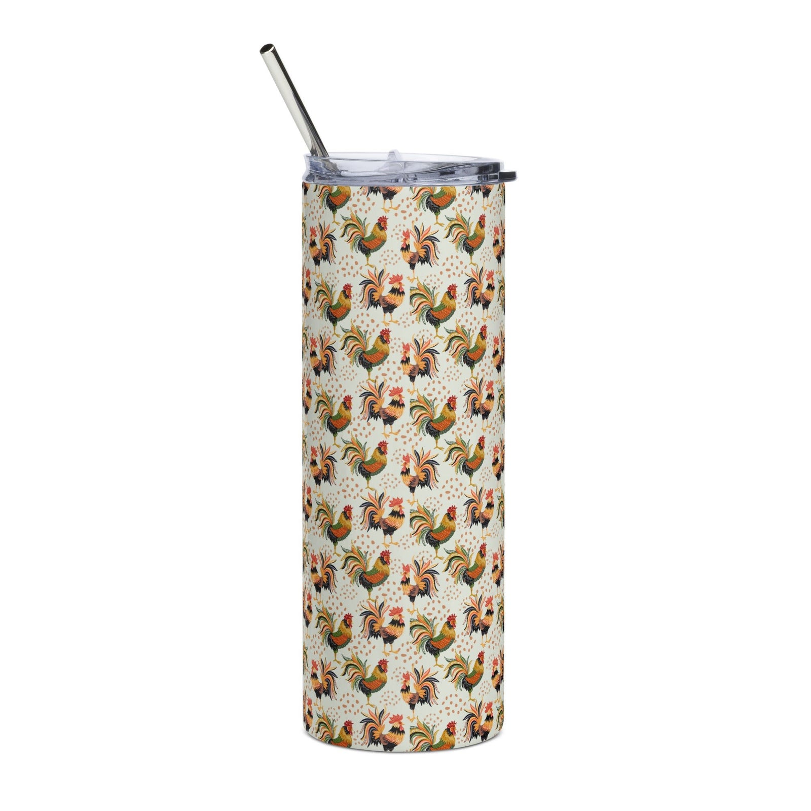 Colorful Roosters Stainless Steel Tumbler - Cluck It All Farms