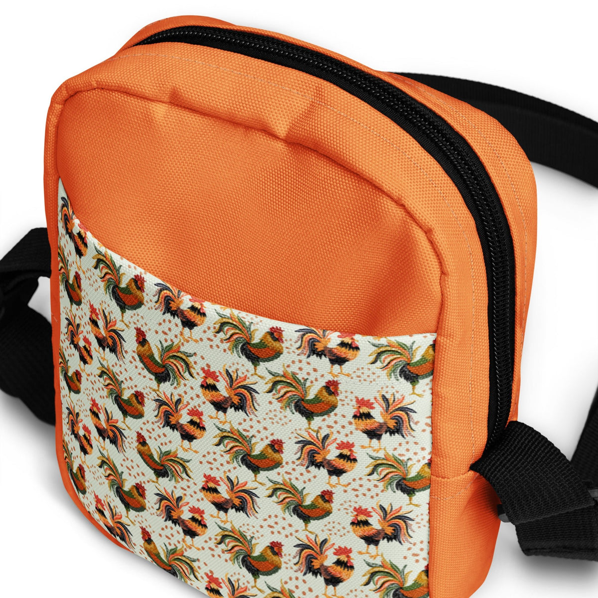 Colorful Roosters Utility Crossbody Bag - Cluck It All Farms