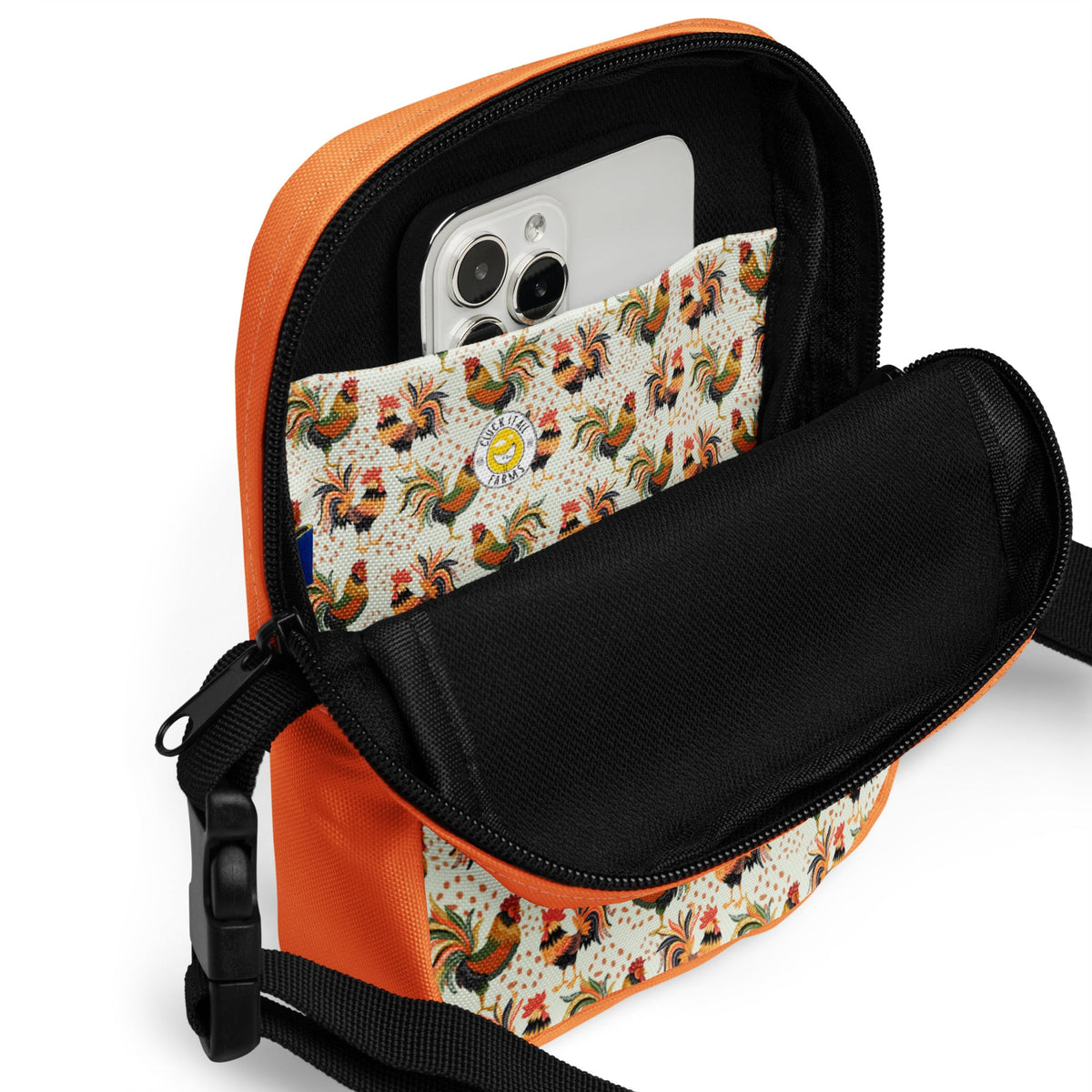 Colorful Roosters Utility Crossbody Bag - Cluck It All Farms