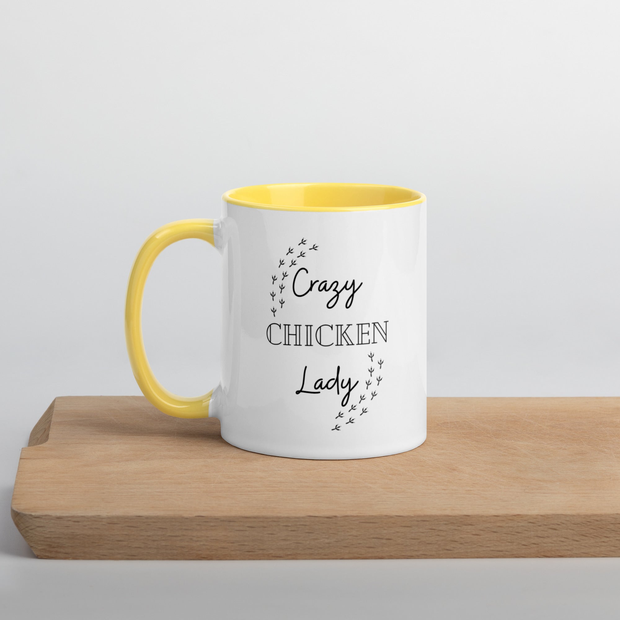 Crazy Chicken Lady Colored Mug - Cluck It All Farms