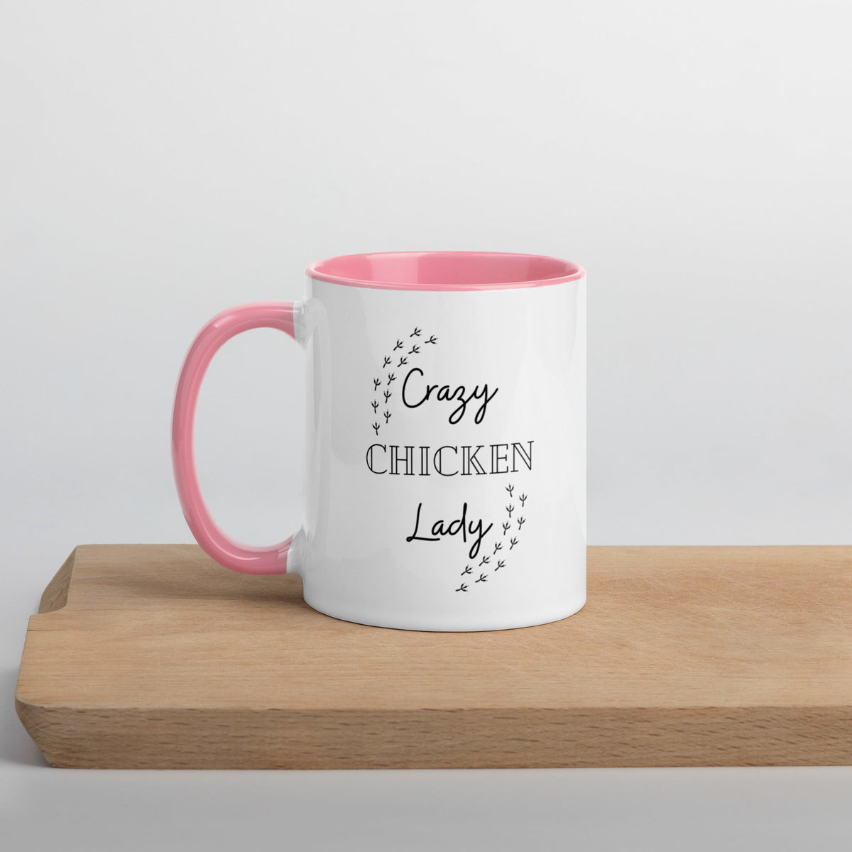 Crazy Chicken Lady Colored Mug - Cluck It All Farms
