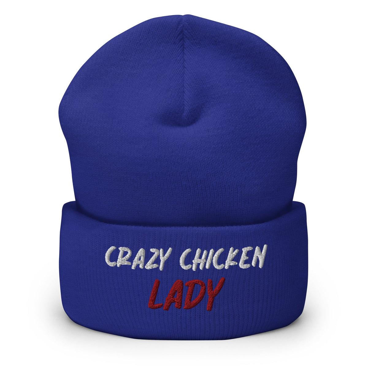 Crazy Chicken Lady Cuffed Beanie - Cluck It All Farms